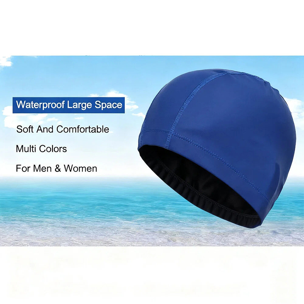 Unisex PU Waterproof Swim Cap  - Aquatic Sports Hat 评论和价格