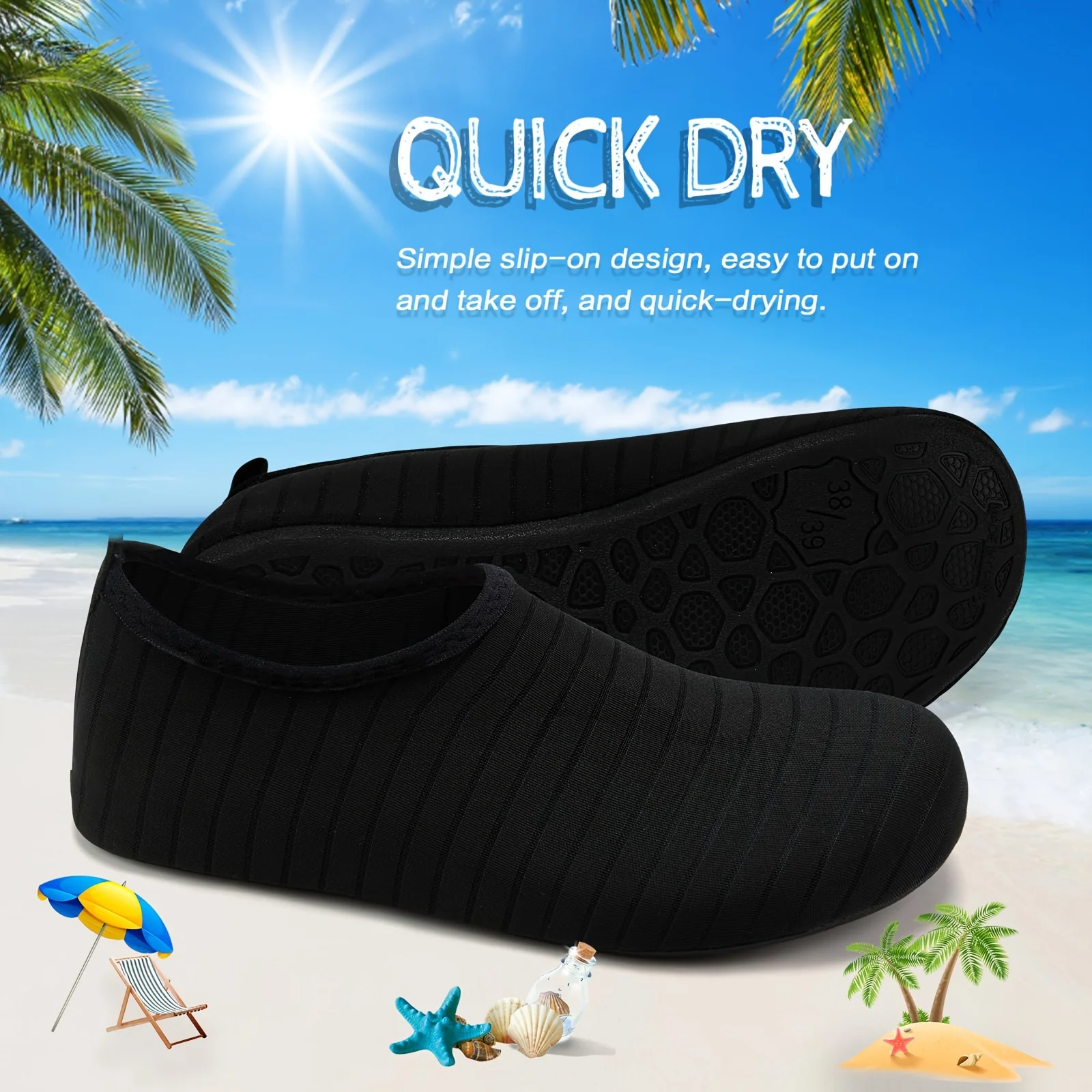 1Pair Water Shoes Women Men Ba - Aquatic Sports Shoes 评论和价格