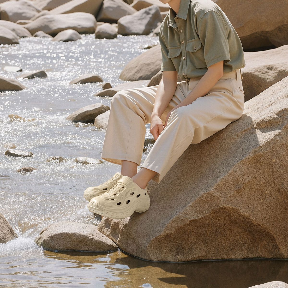 Men's Summer Clogs for Outdoor - Aquatic Sports Shoes 评论和价格